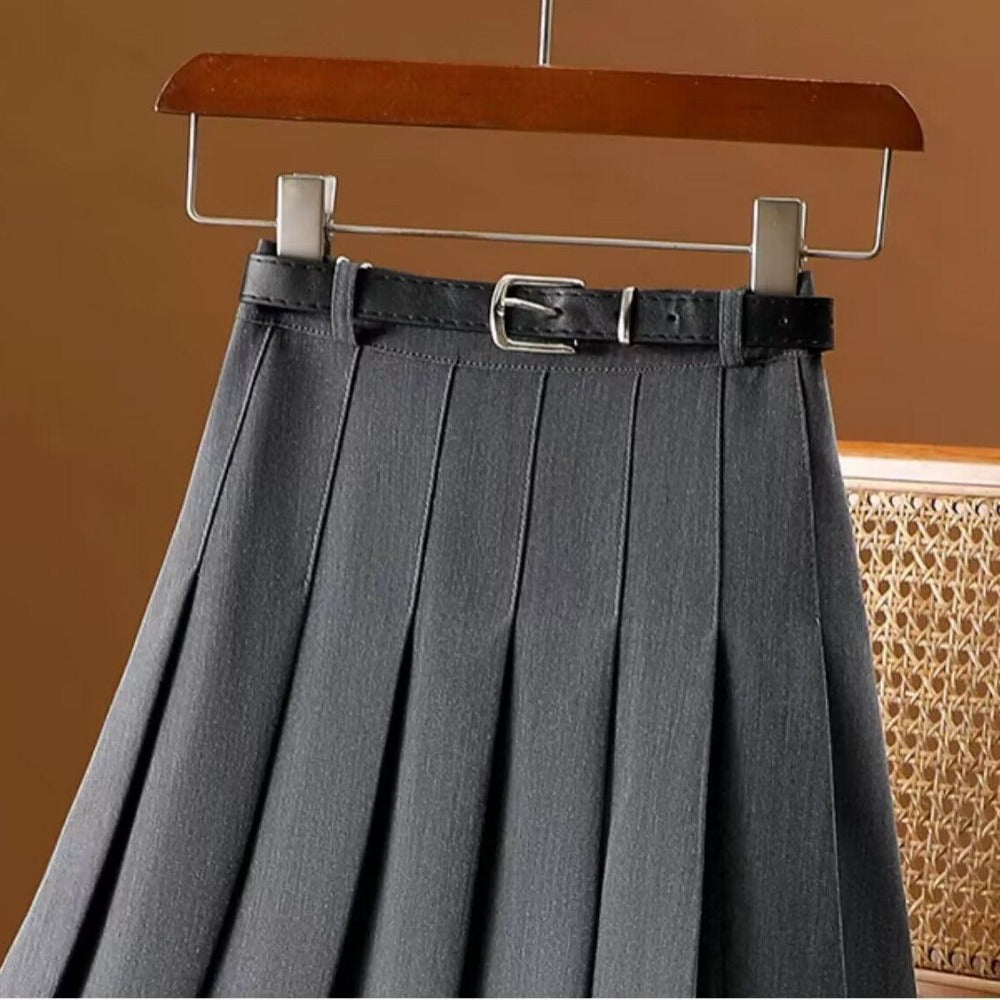 Pleated Midi Skirt for Women - Rebecca