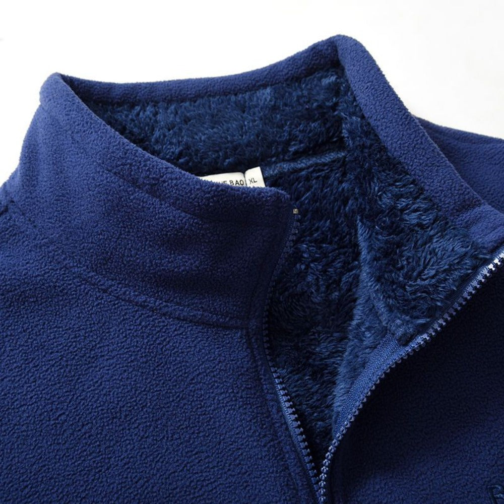 Fleece Lined Zip Up Jacket for Men - Antonietta
