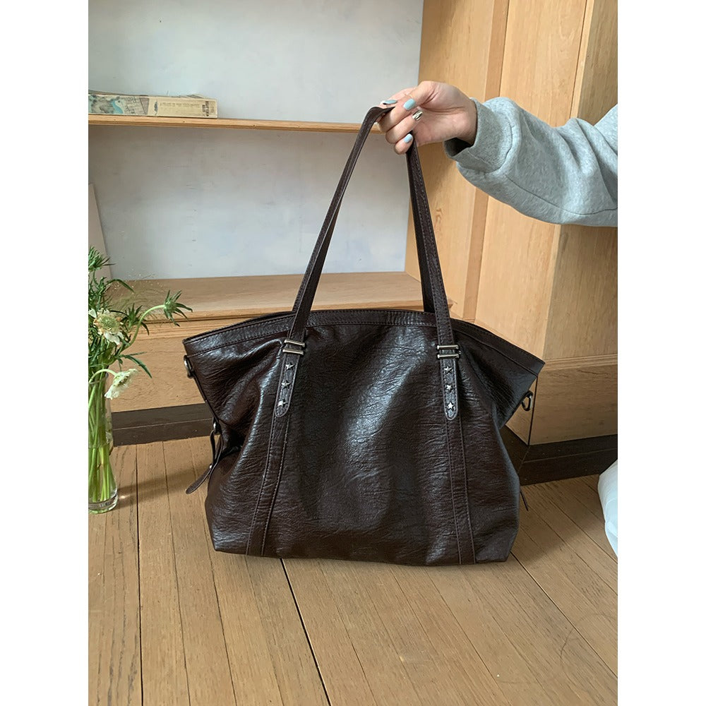 Large Faux Leather Tote Bag for Women - Grazia