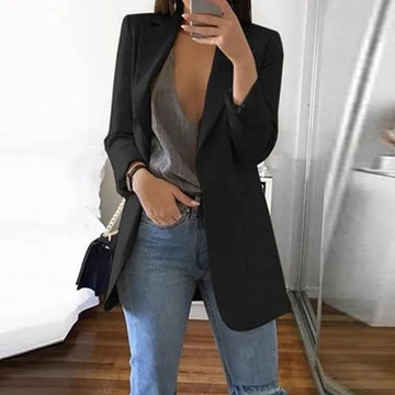 Chic Stylish Blazer with Long Sleeves for Women