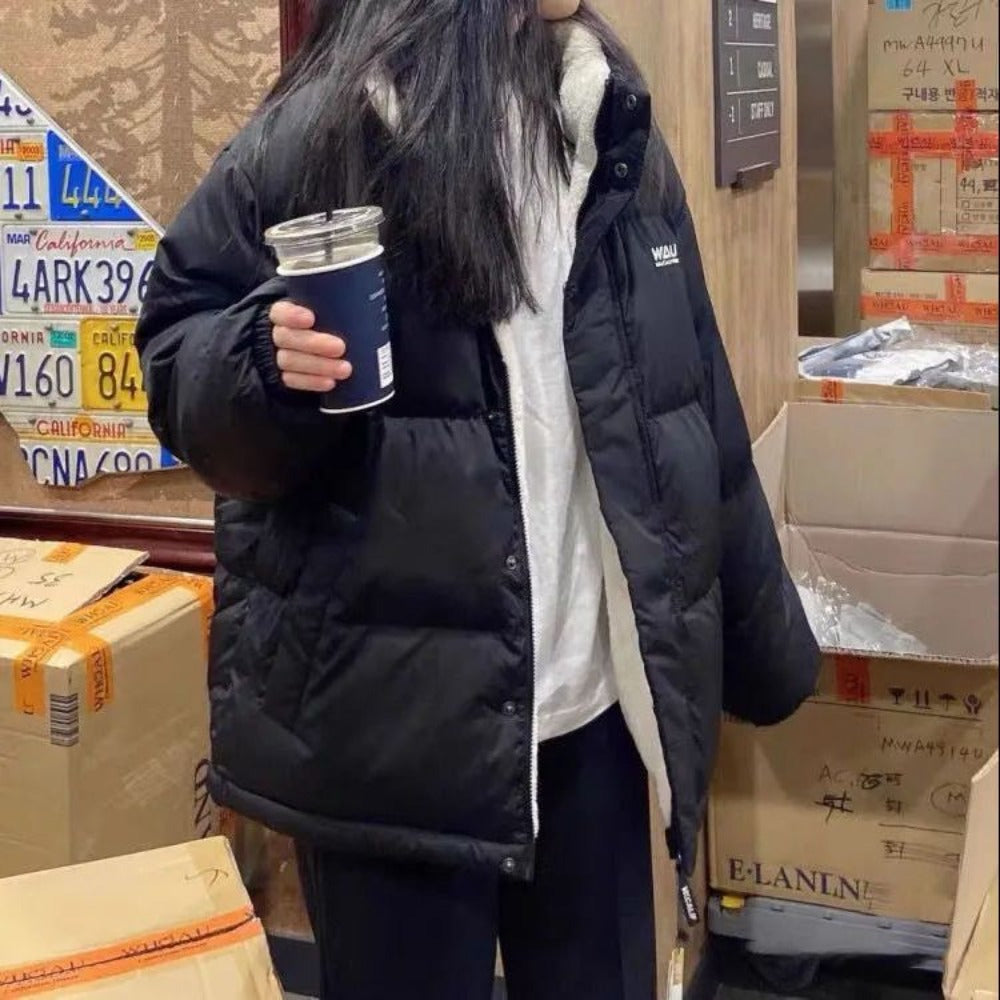 Reversible Puffer Jacket Two-Sided Coat for Women - Milena