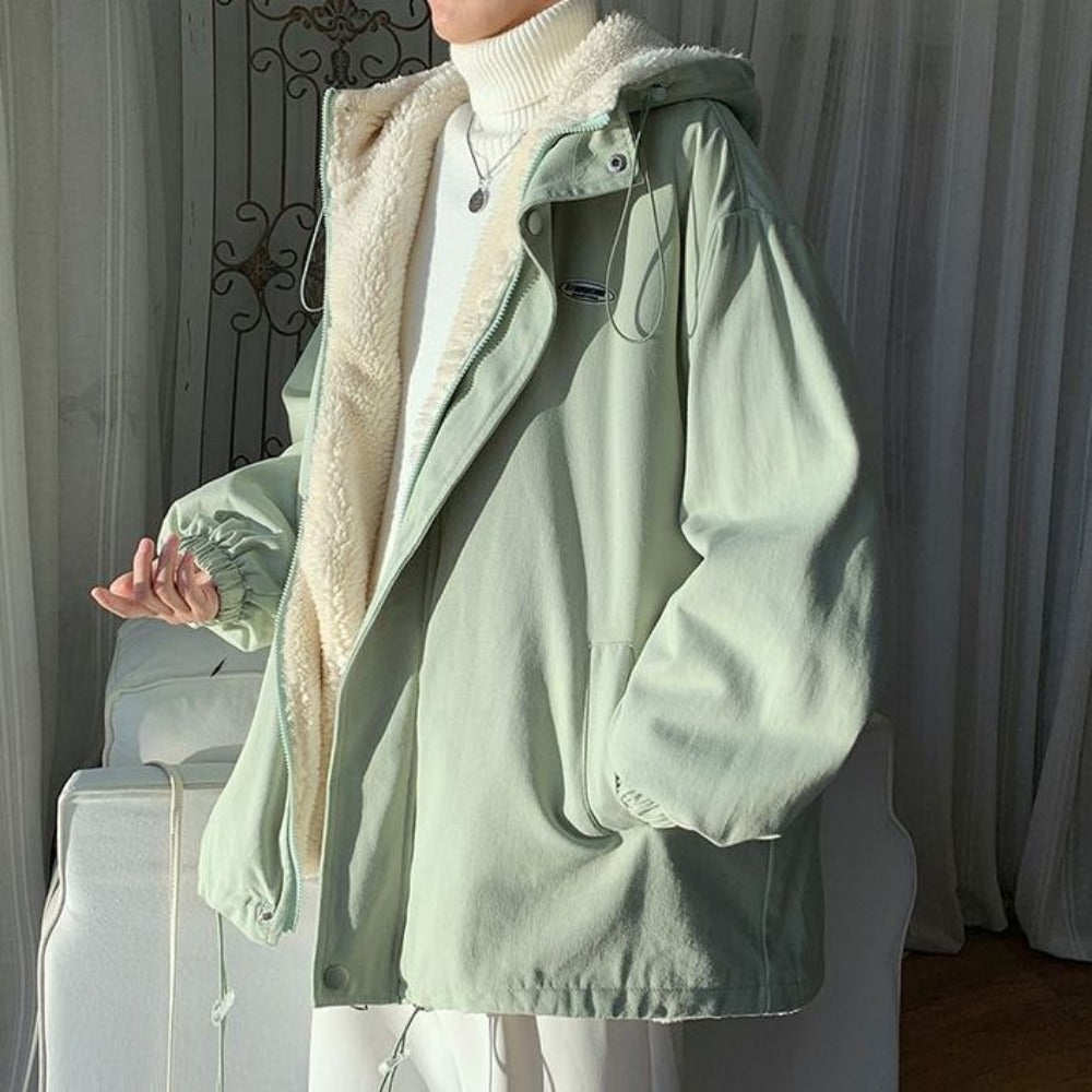 Fleece Lined Hooded Jacket for Women - Lidia