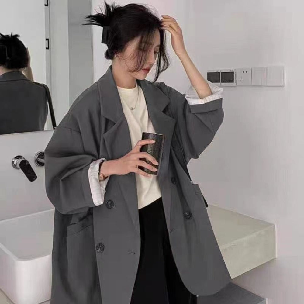 Oversized Double Breasted Blazer for Women - Graziella