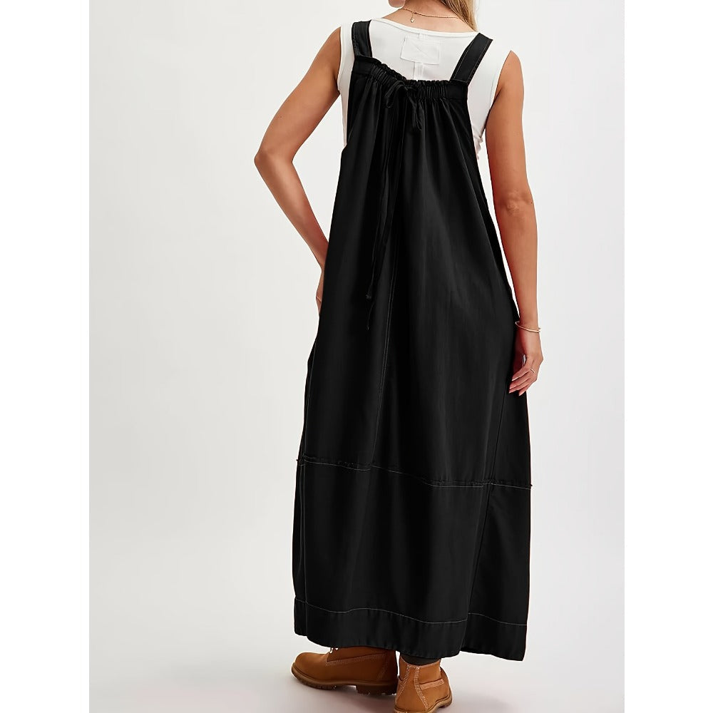 Sleeveless Maxi Dress with Pockets for Women - Maddalena