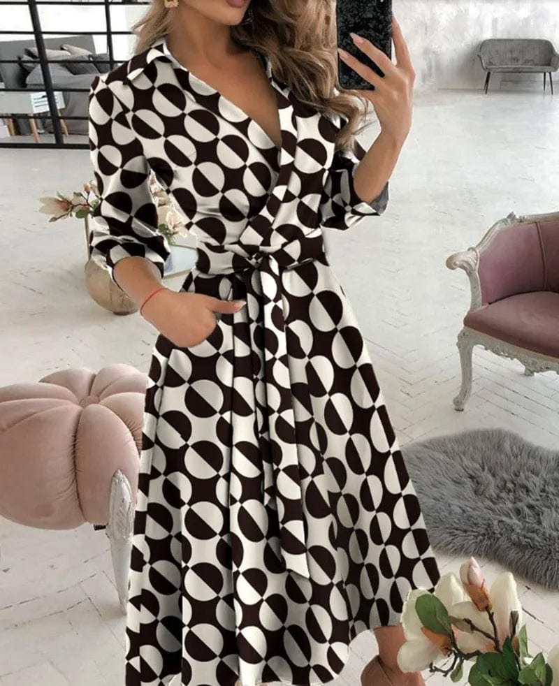 Women’s Elegant Midi Dress for Formal and Evening Wear