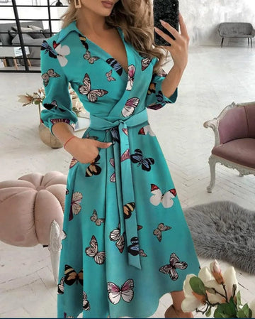 Women’s Elegant Midi Dress for Formal and Evening Wear