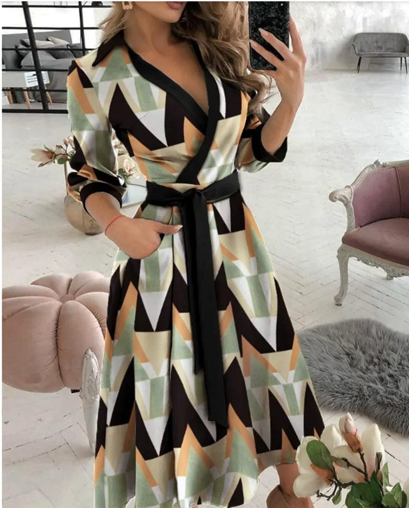 Women’s Elegant Midi Dress for Formal and Evening Wear