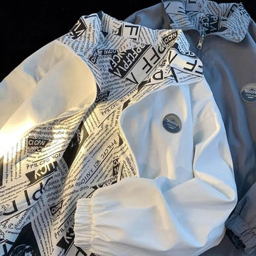 Reversible Jacket with Printed Design for Women - Lavinia