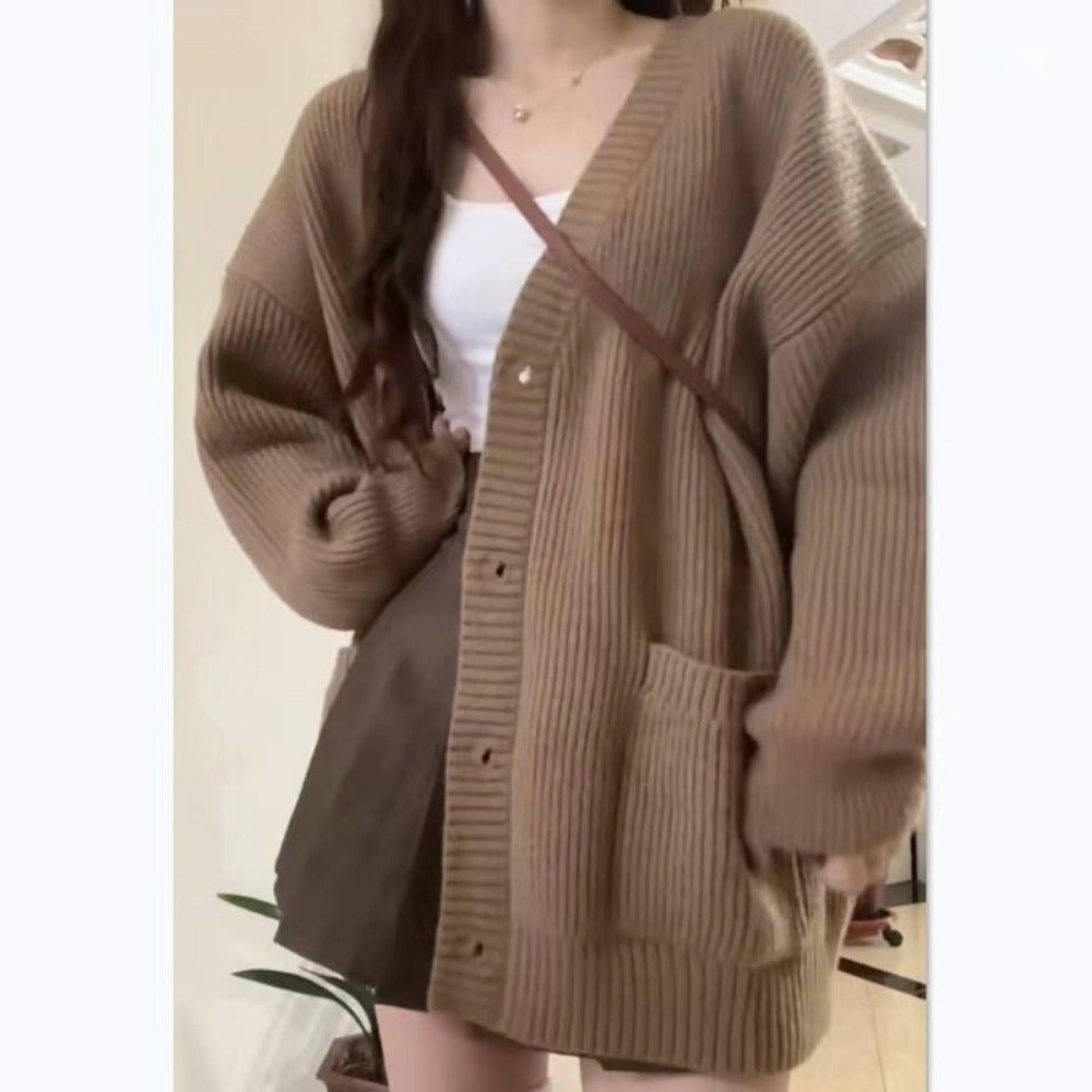 Knit Button Down Cardigan Sweater for Women - Luisa
