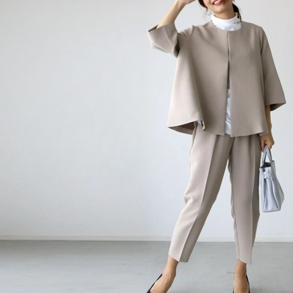 Two Piece Pantsuit with Top for Women - Dalila