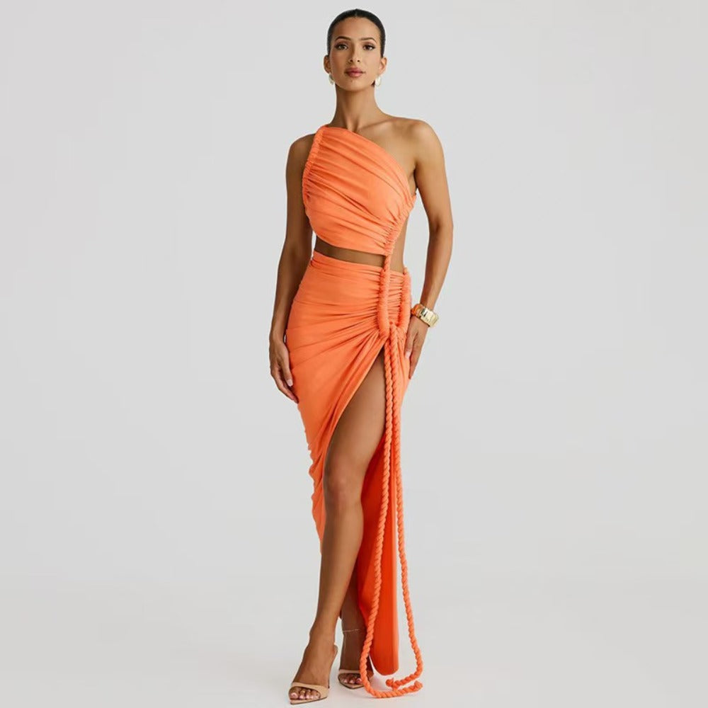 One Shoulder Maxi Dress for Women - Flavia