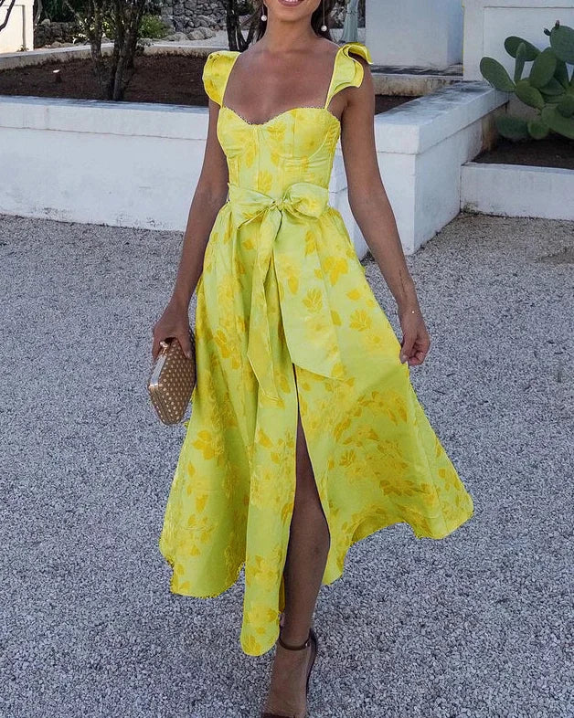 Women’s V-Neck Summer Dress with Lightweight Casual Fit