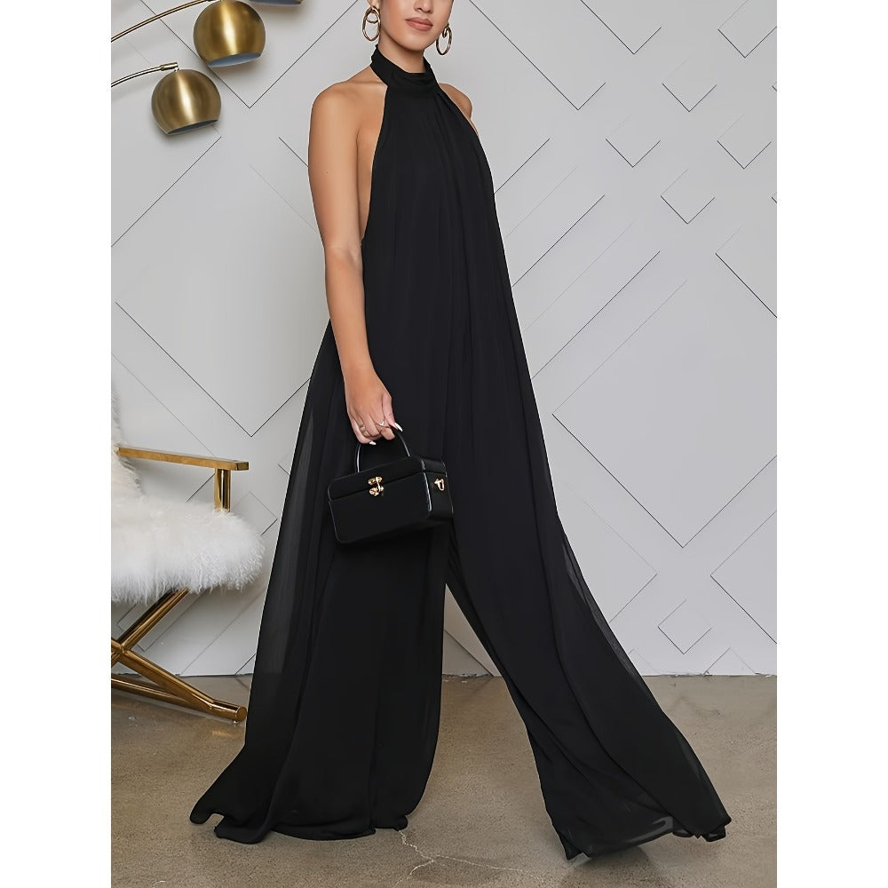 Halter Neck Maxi Dress for Women - Gigliola