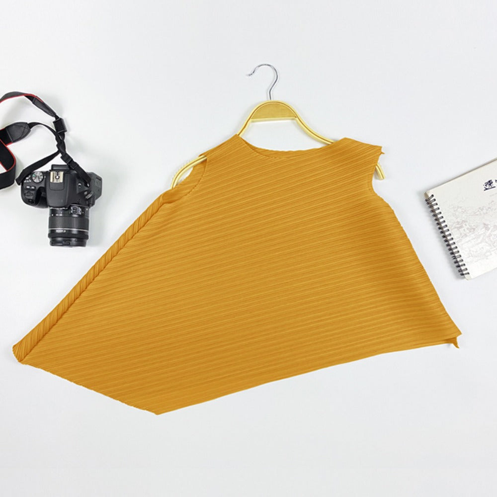 Sleeveless Asymmetrical Blouse Top for Women - Sara