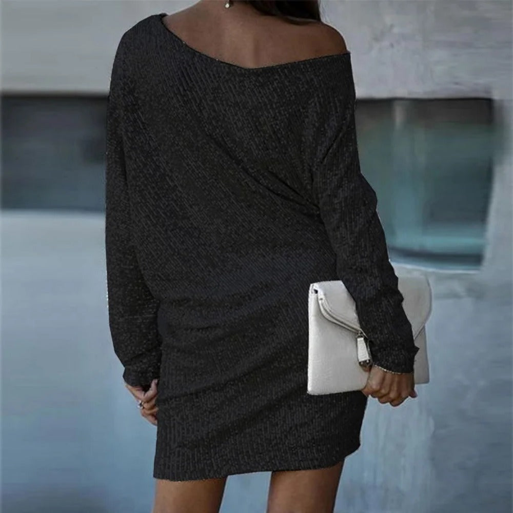Sequin Off-Shoulder Mini Dress for Women - Elena