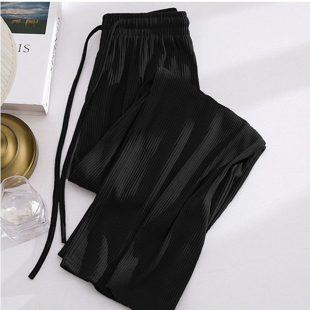 Pleated Wide Leg Pants for Women - Gianna