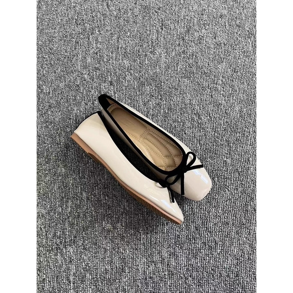 Patent Leather Ballet Flats for Women - Eva