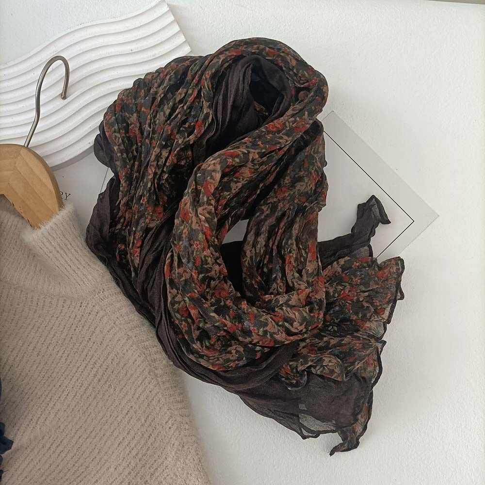 Floral Print Long Scarf for Women - Vittoria