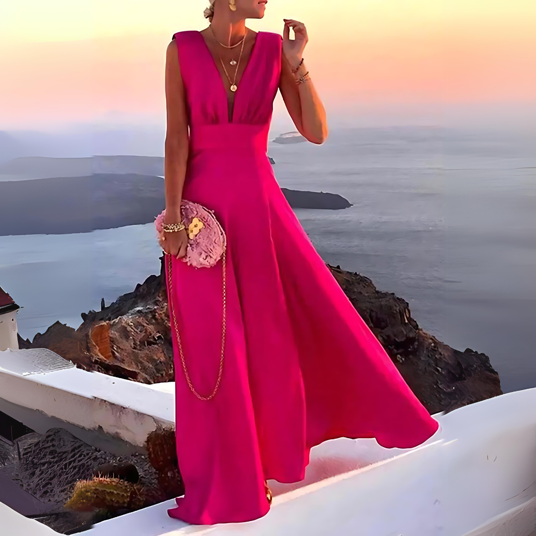 Sleeveless Printed Summer Dress with Chic Style for Women