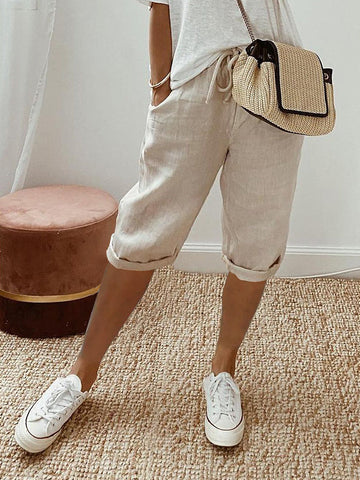 Casual Drawstring Shorts for Women – Summer Comfort