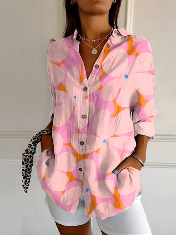 Stylish Long Sleeve Button Down Shirt for Women