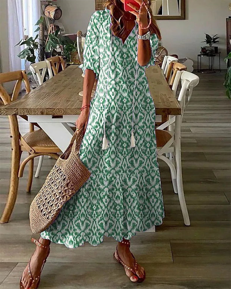 Bohemian Maxi Summer Dress for Women | Relaxed Beach Style