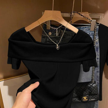 Off Shoulder Short Sleeve Top for Women - Alessia