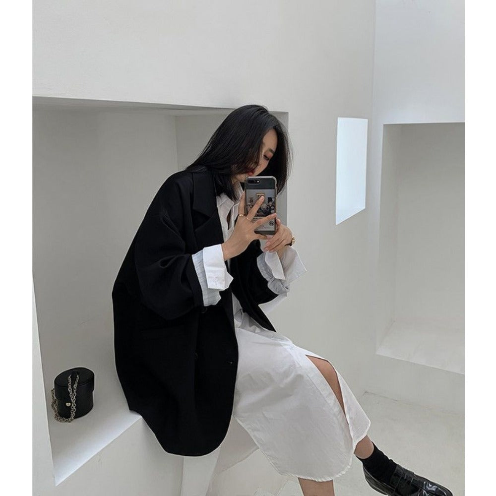 Oversized Double Breasted Blazer for Women - Graziella