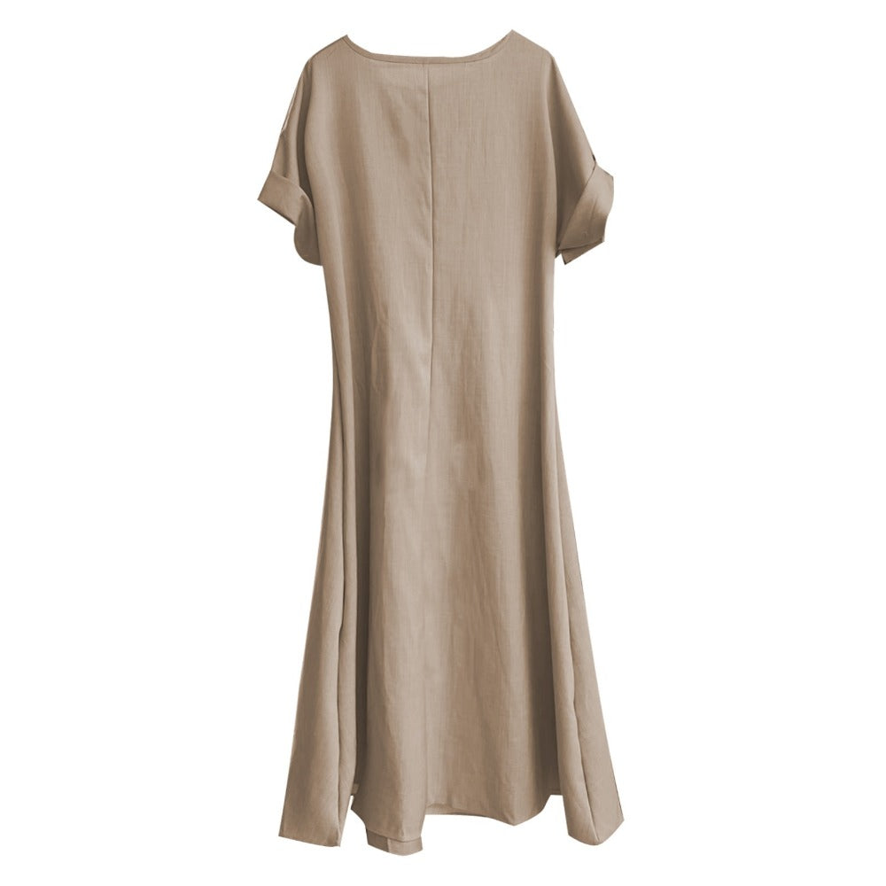 Maxi Dress with Bow and Pockets for Women - Maddalena