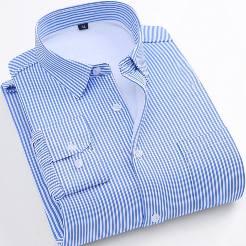 Striped Fleece Shirt for Men - Tina