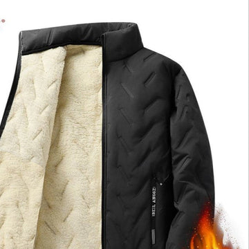 Fleece Lined Zip Up Winter Jacket for Men - Virginia