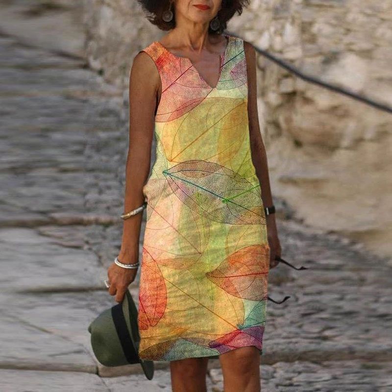 Casual Mini Summer Dress for Women | Printed Lightweight Style