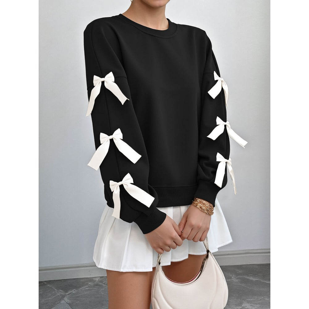 Sweatshirt with Bow Detail for Women - Rossella