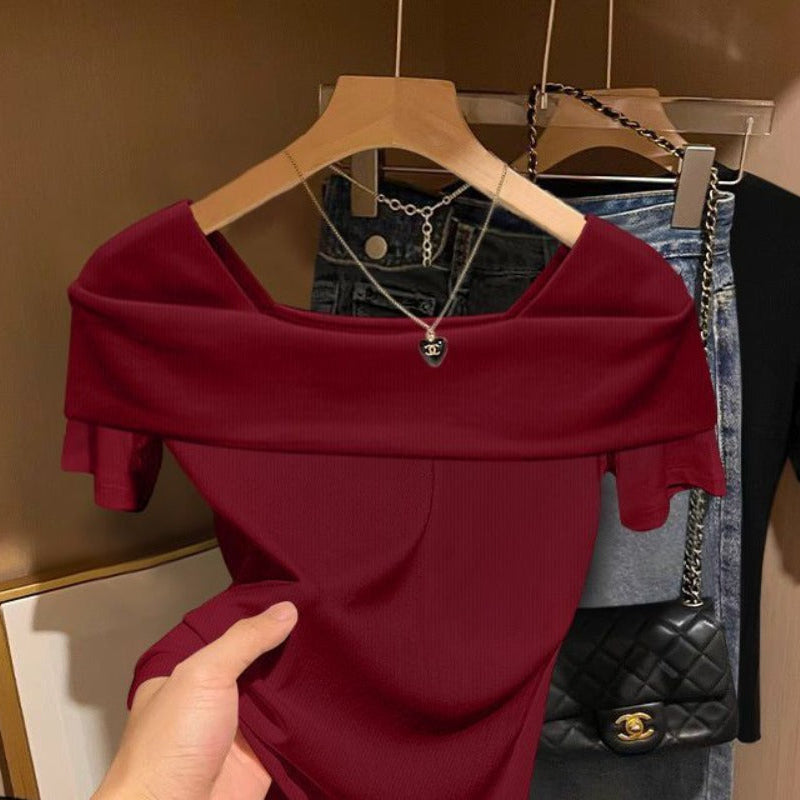 Off Shoulder Short Sleeve Top for Women - Alessia