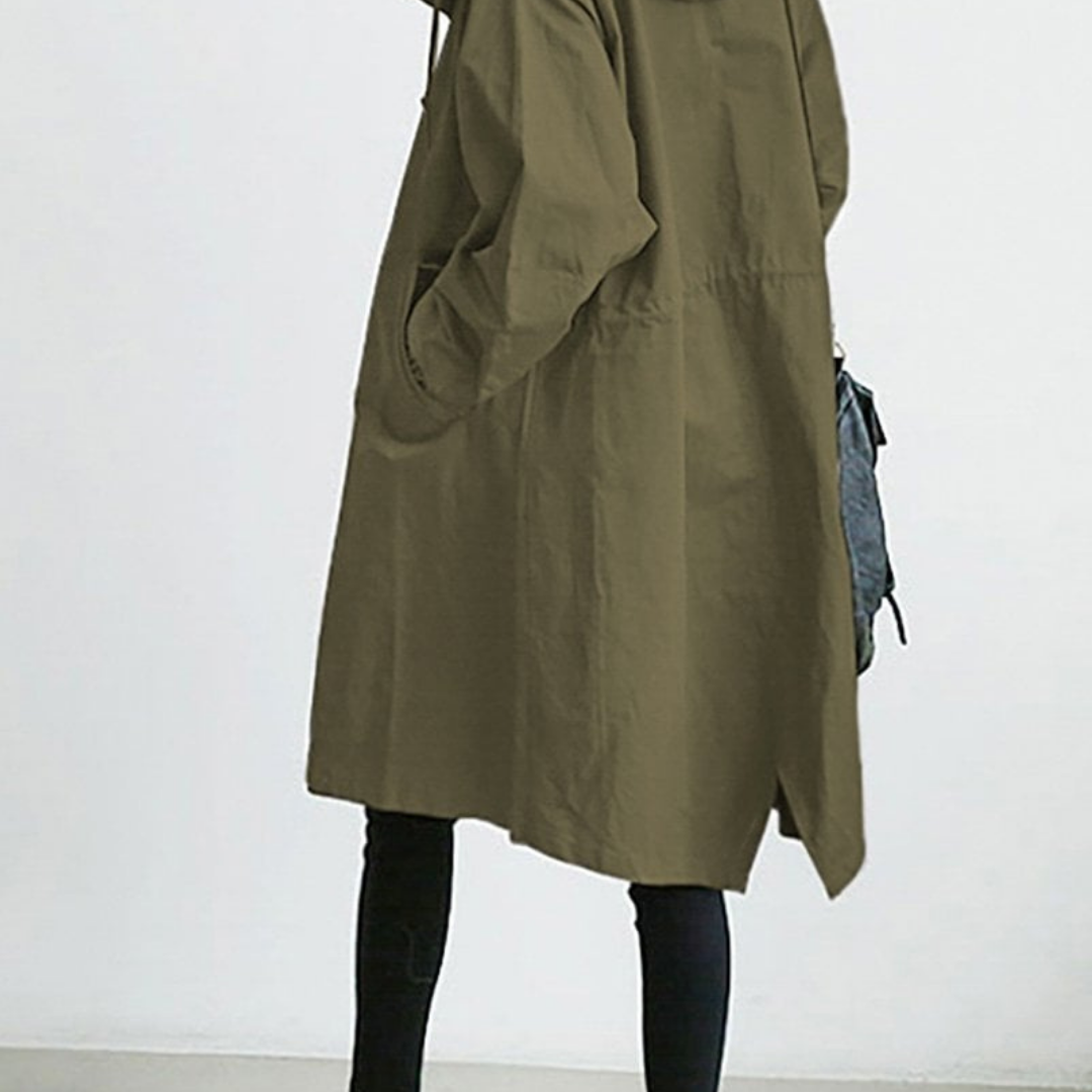 Waterproof Long Winter Trench Coat for Women