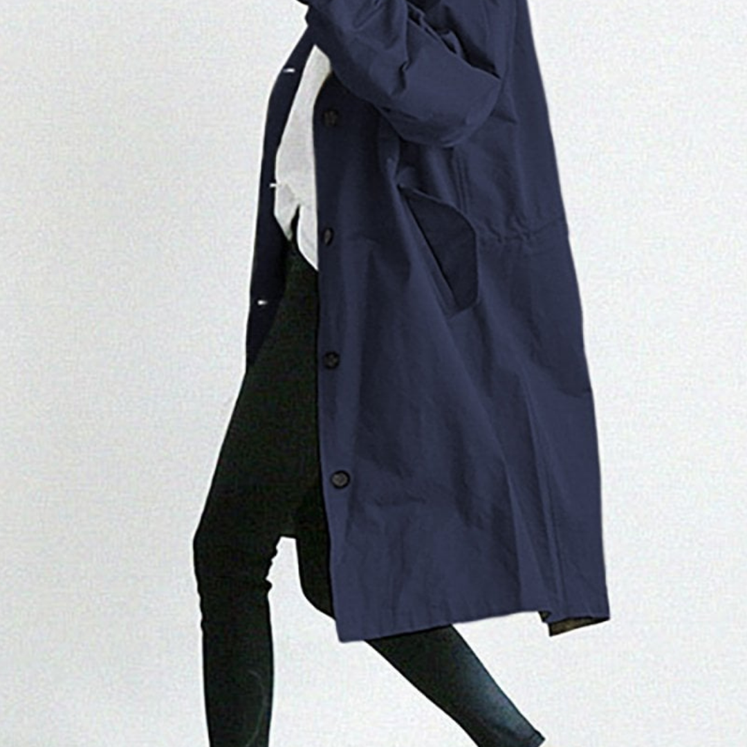 Waterproof Long Winter Trench Coat for Women