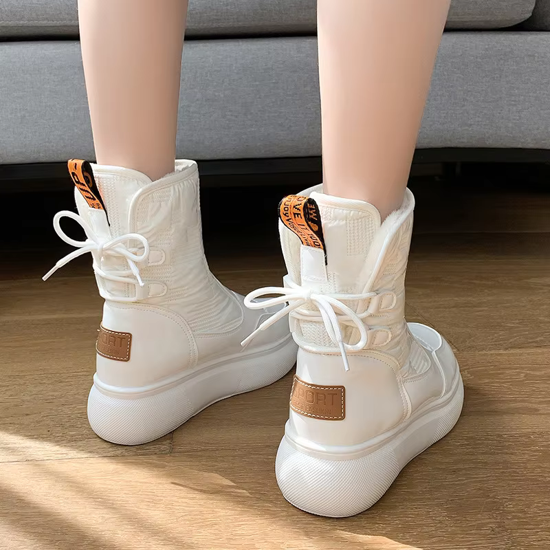 Waterproof Warm Ankle Boots for Women with Cozy Lining
