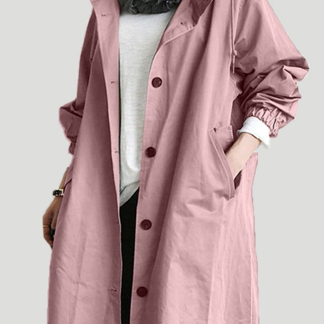 Waterproof Long Winter Trench Coat for Women