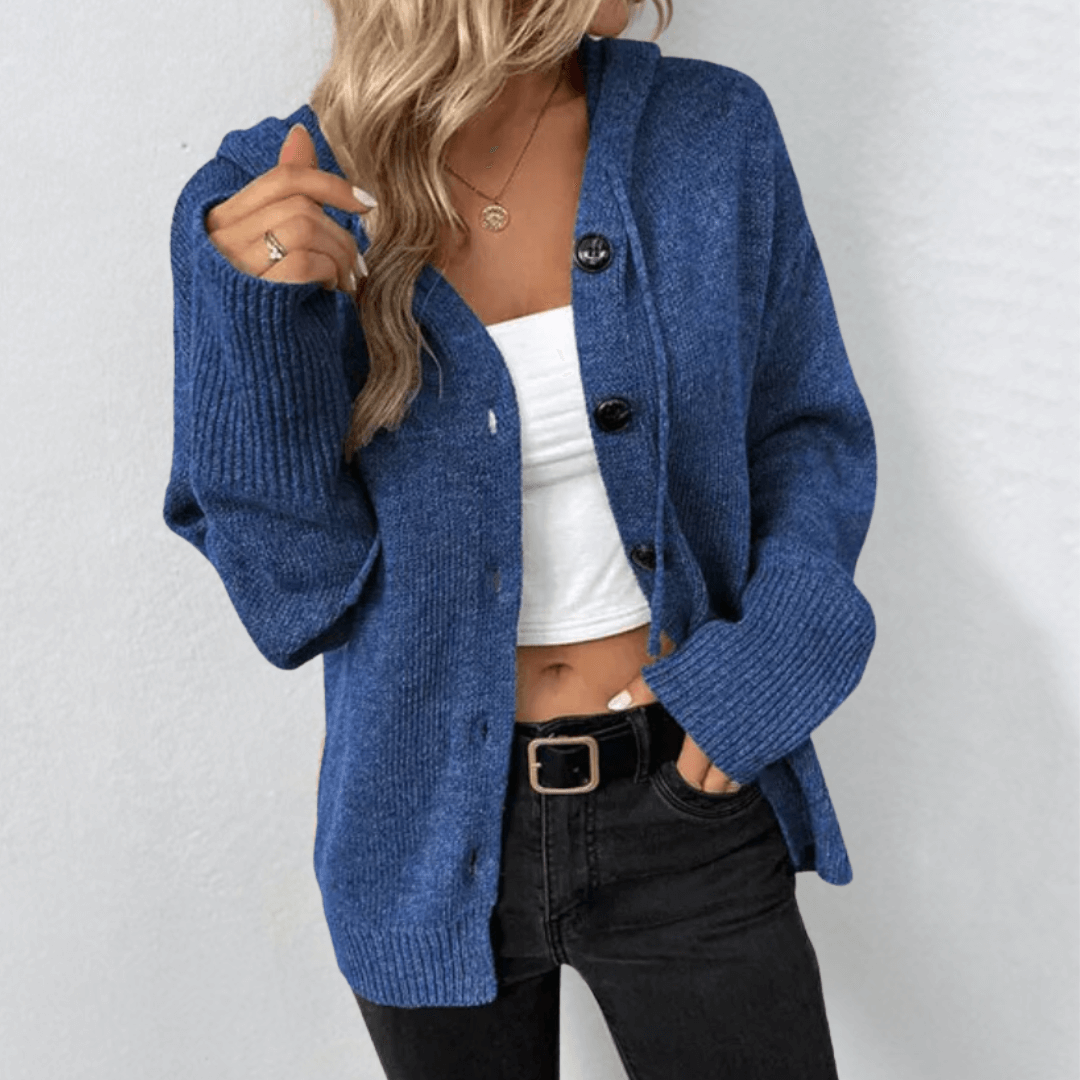 Warm Knit Cardigan with Button Detail for Women | Cozy Winter Layer