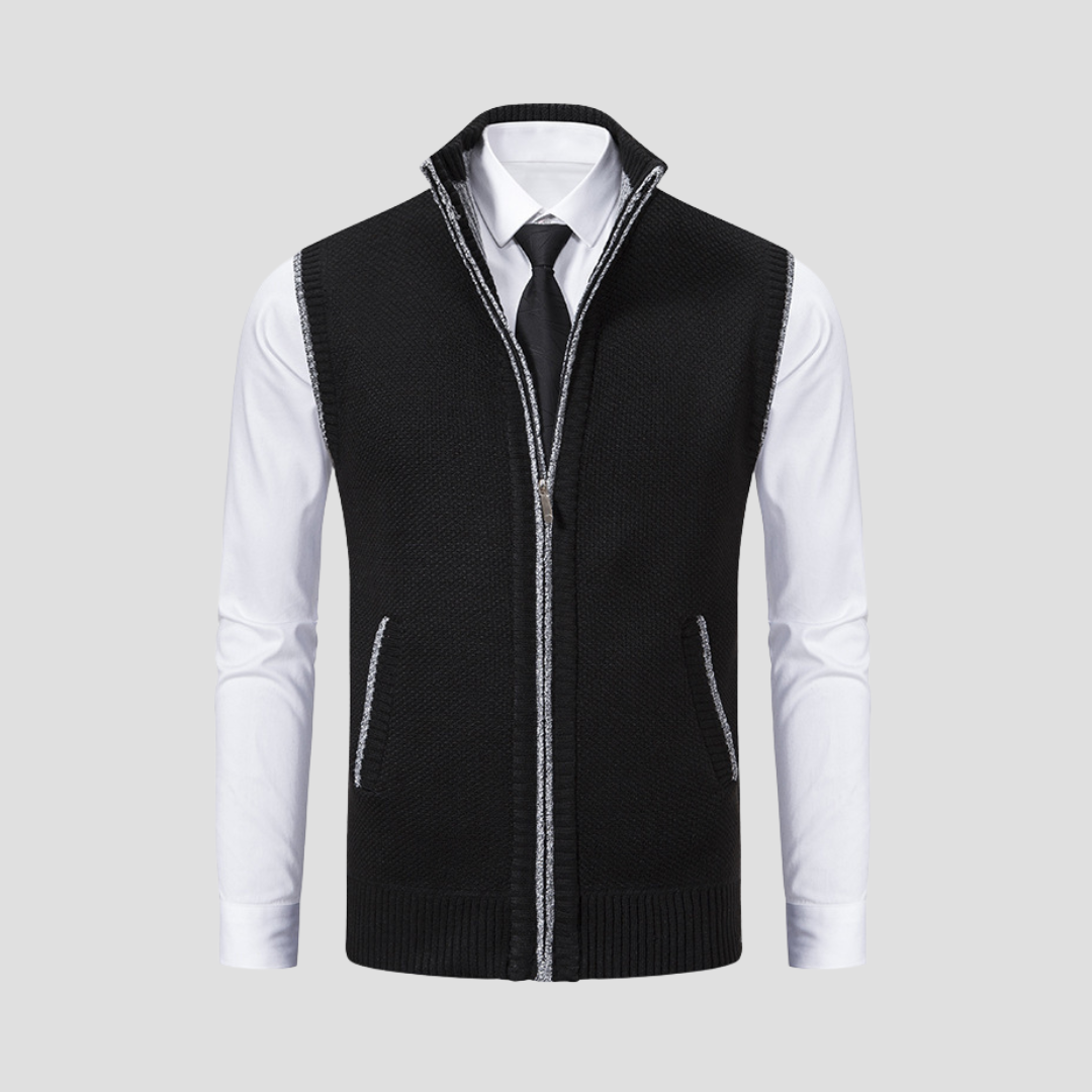 Men's Zip Gilet | Knitted