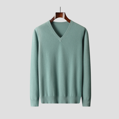 Men's V-Neck Jumper | Knitting