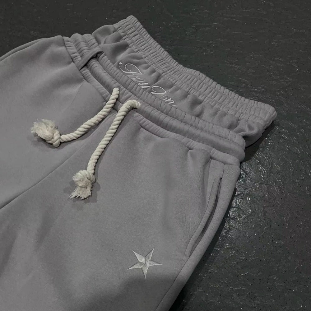 Wide Leg Sweatpants with Drawstring for Men and Women - Ide