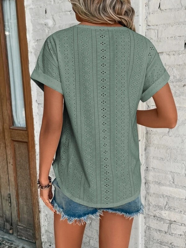 Breathable Summer Top for Women – Short Sleeve & Relaxed Fit