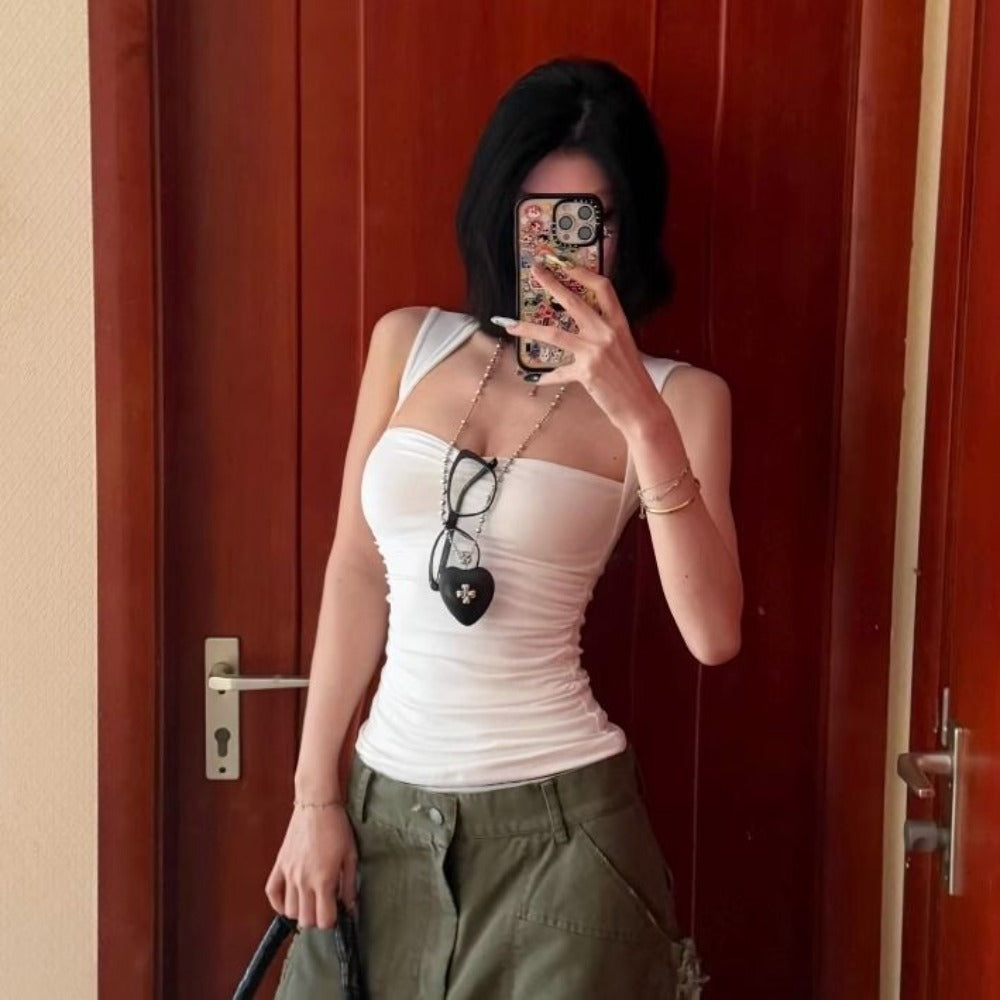 Sleeveless Fitted Tank Top for Women - Concetta