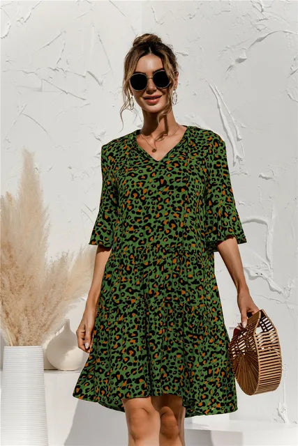 Summer Mini Dress for Women – Drop Waist Design