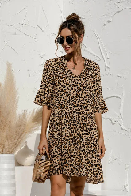 Summer Mini Dress for Women – Drop Waist Design