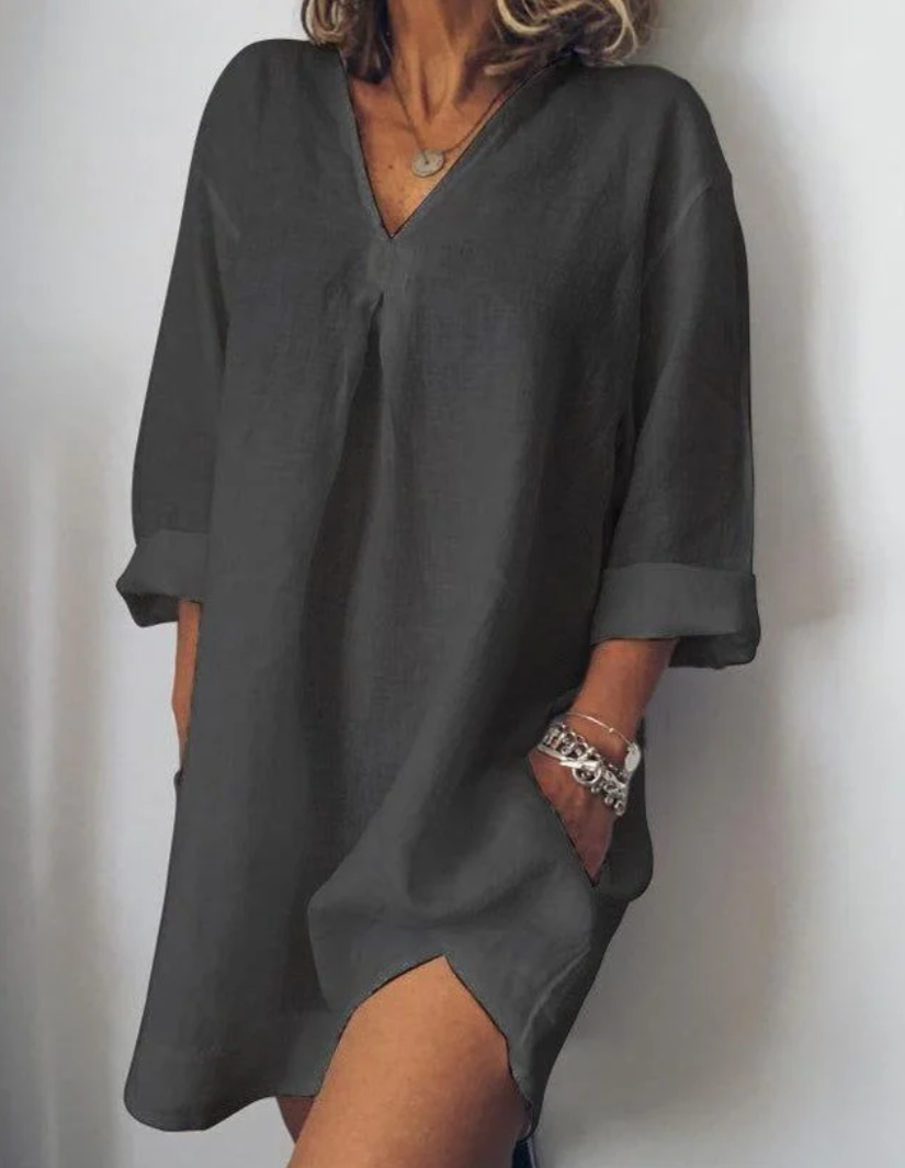 Women’s Casual Summer Dress with Short Sleeves