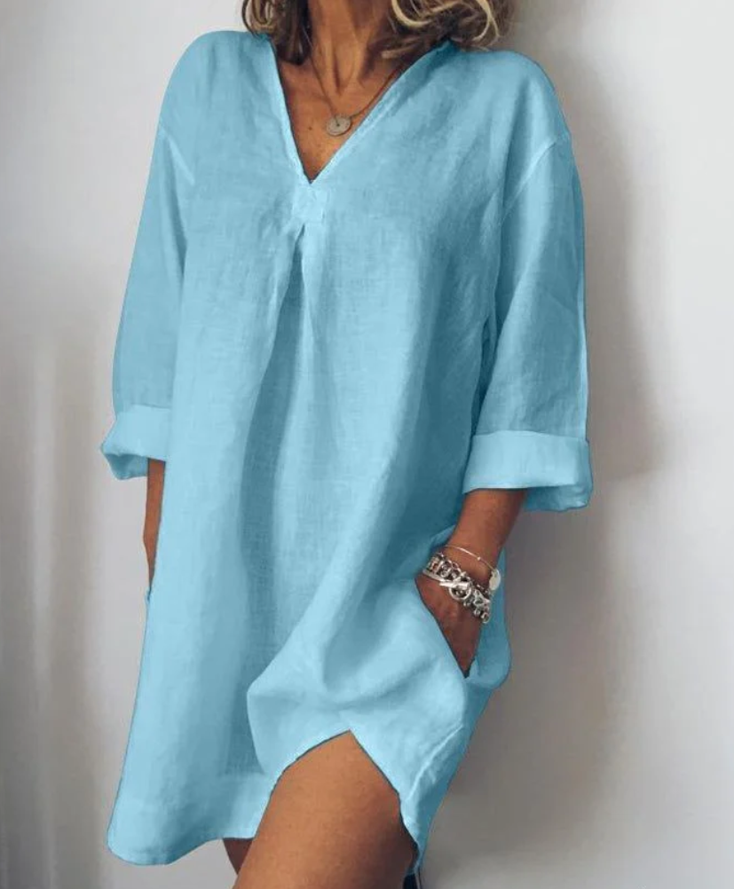 Women’s Casual Summer Dress with Short Sleeves