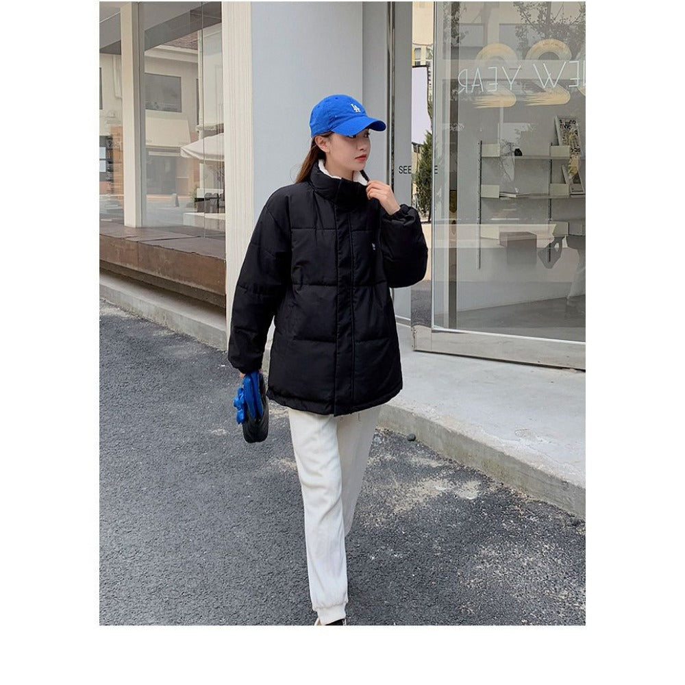 Reversible Puffer Jacket Two-Sided Coat for Women - Milena