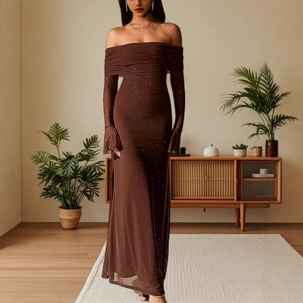 Off Shoulder Maxi Dress for Women - Beatrice